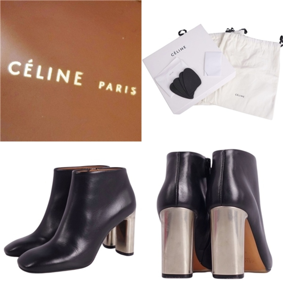 美品 セリーヌ CELINE フィービー期 ブーティー ショートブーツ 美品 セリーヌ CELINE フィービー期 ブーティー ショートブーツ
