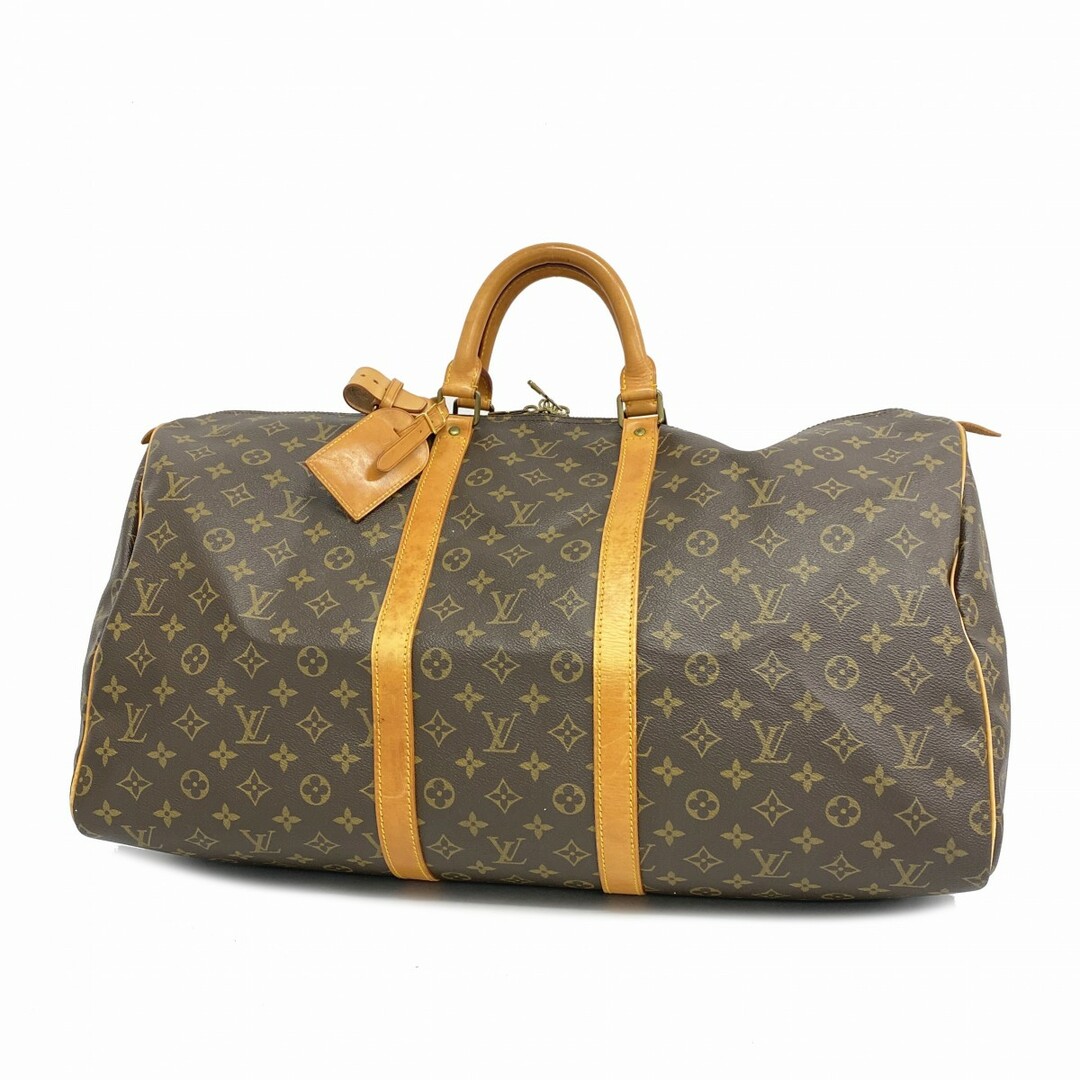 LOUIS VUITTON - 【4te5265】ルイヴィトン ボストンバッグ モノグラム キーポル55 M41424 ブラウン【中古】メンズ レディース ユニセックス