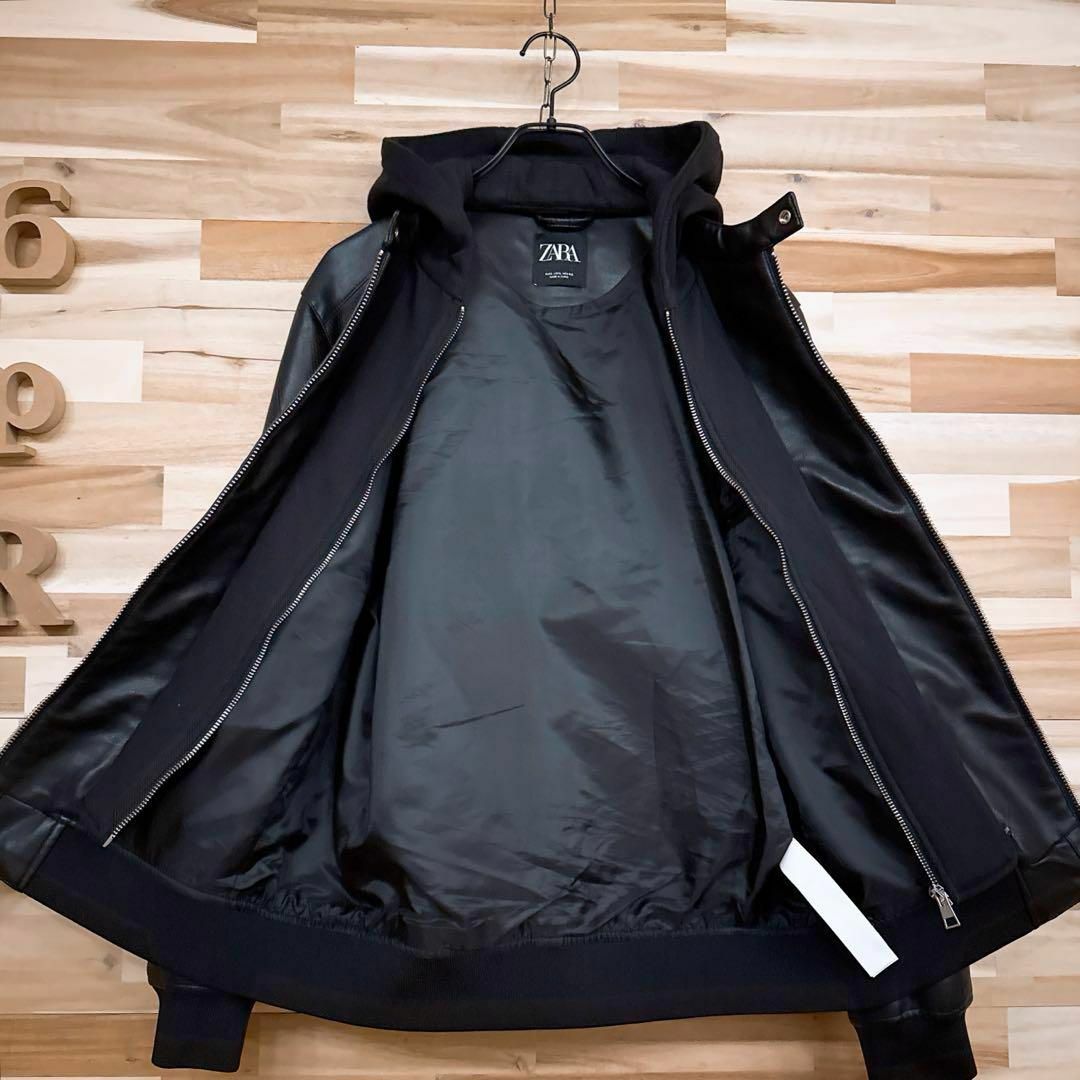 ZARA - 【ザラ】レイヤード フェイクレザー ライダース ZARA - 【ザラ】レイヤード フェイクレザー ライダース