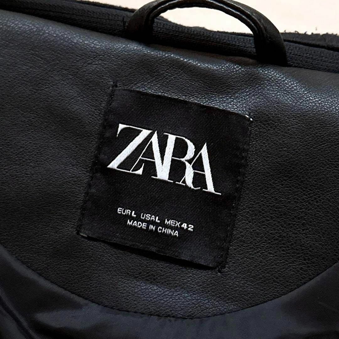 ZARA - 【ザラ】レイヤード フェイクレザー ライダース ZARA - 【ザラ】レイヤード フェイクレザー ライダース