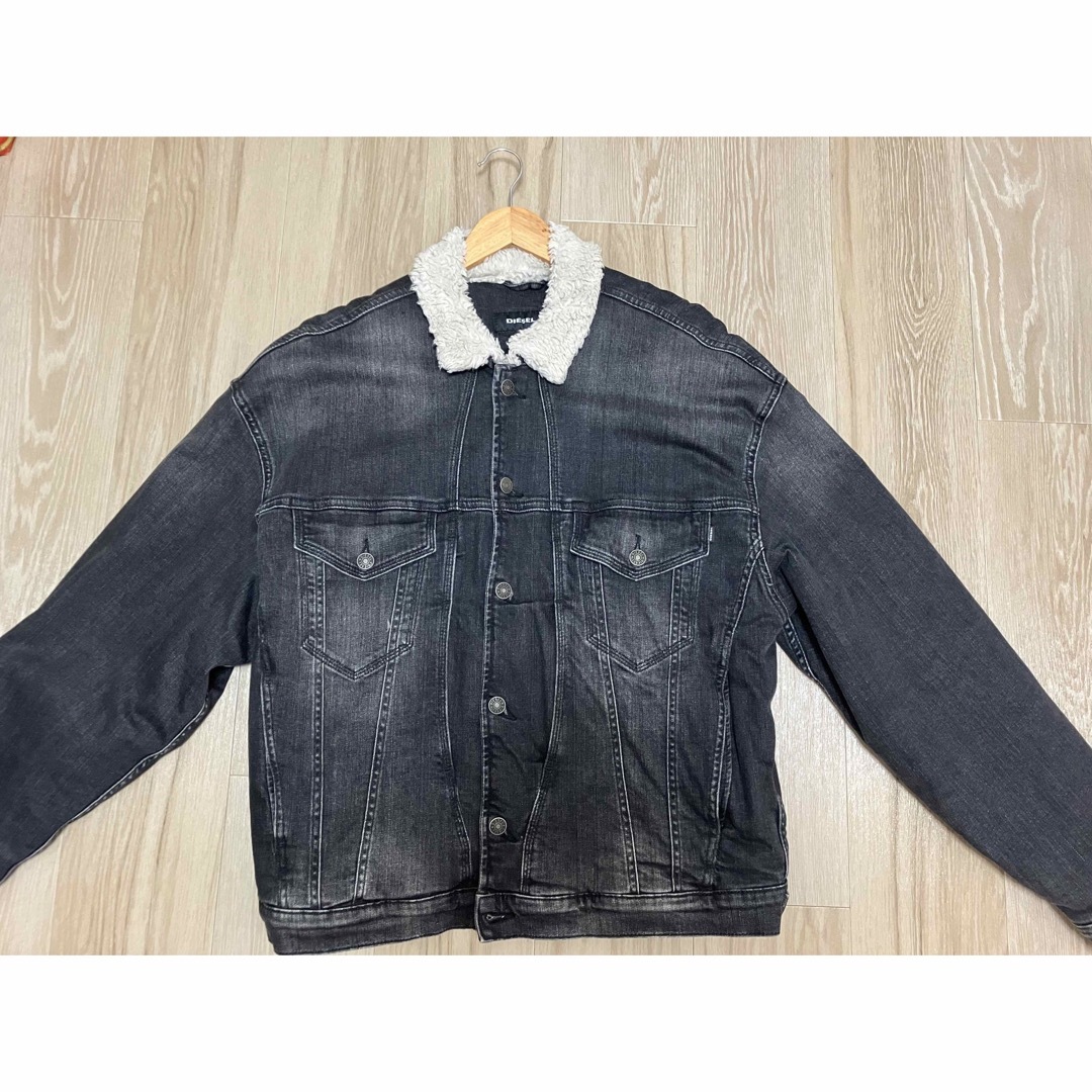 DIESEL ボア デニムジャケット ブラック DIESEL ボア デニムジャケット ブラック