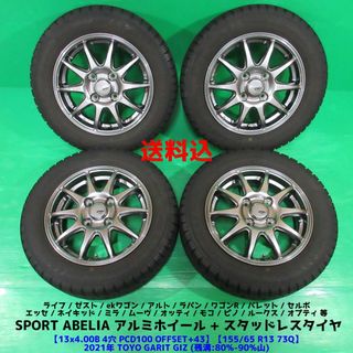 スタッドレス ダイハツネイキッドホイル 155/65R14 100 4穴 45 スタッドレス ダイハツネイキッドホイル 155/65R14 100 4穴 45