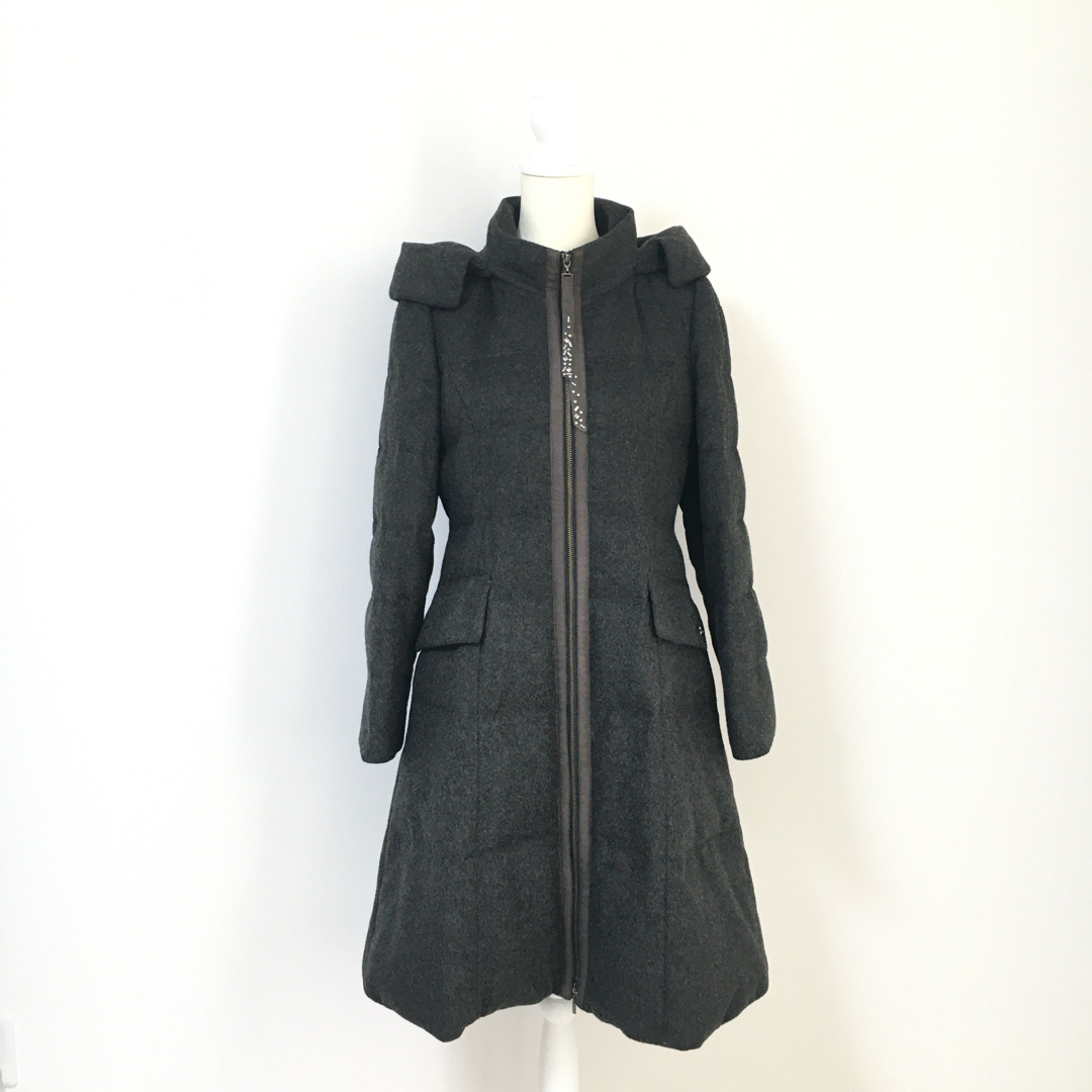 美品 Rene ルネ カシミヤ100% ロング ダウン フェザー コート 美品 Rene ルネ カシミヤ100% ロング ダウン フェザー コート
