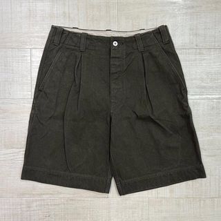 WILLOW PANTS タック デニム ワイド ショーツ パンツ サイズ 1の WILLOW PANTS タック デニム ワイド ショーツ パンツ サイズ 1の
