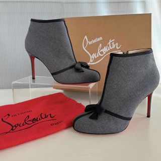 Christian Louboutin - ルブタン サイドジップ リボン Christian Louboutin - ルブタン サイドジップ リボン