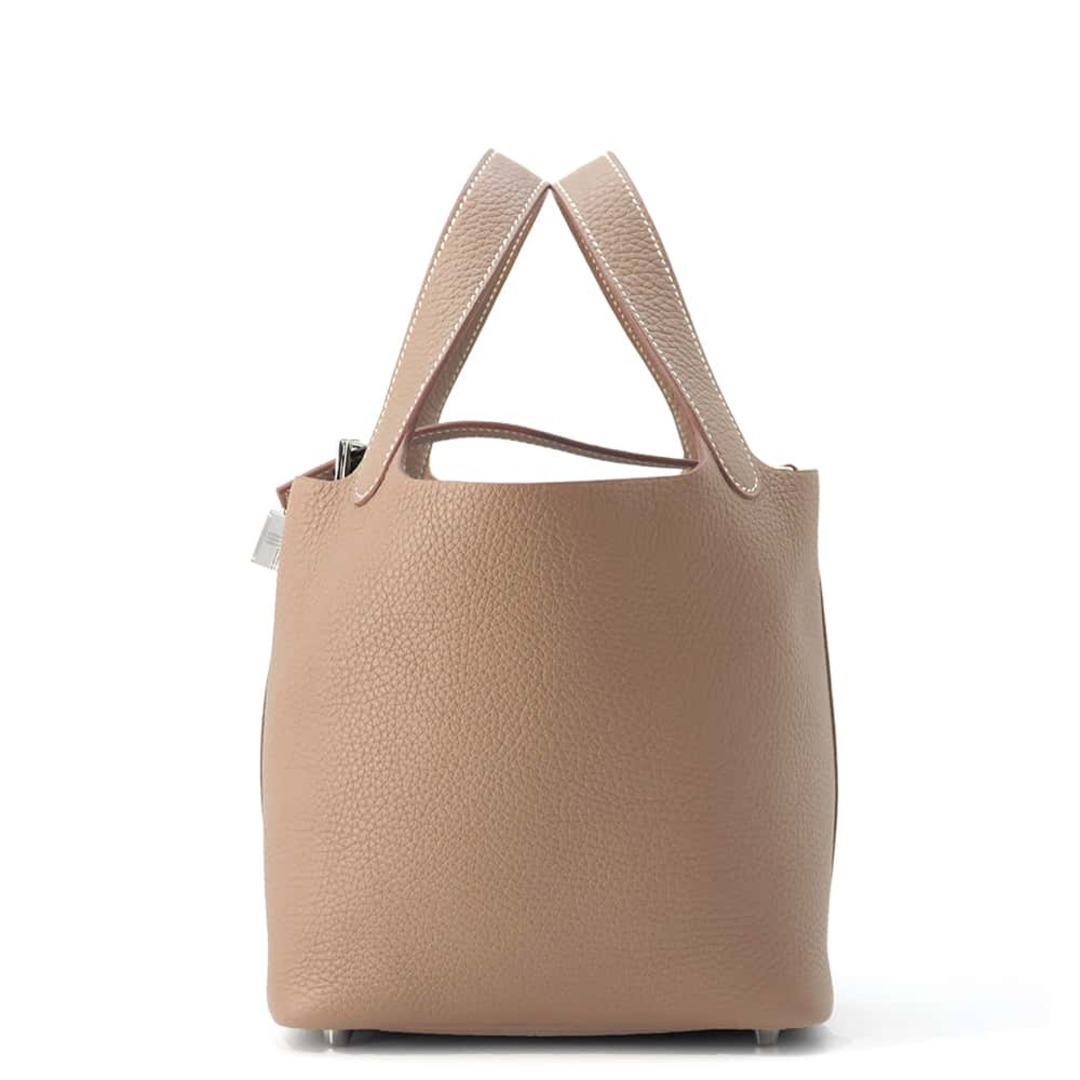 HERMES - エルメス ハンドバッグ ピコタンロックPM エトゥープ/シルバー金具 トリヨンクレマンス Y刻印