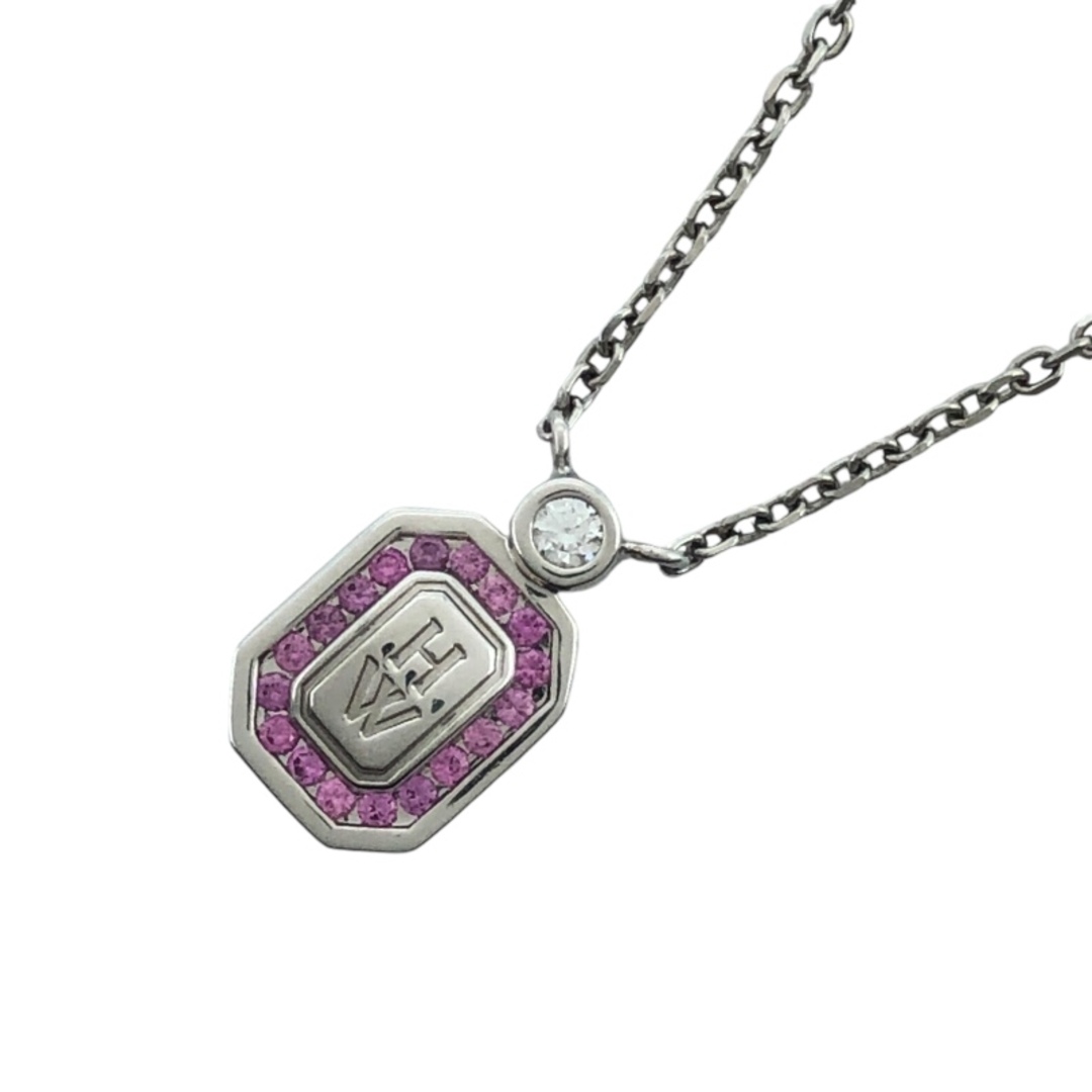 HARRY WINSTON - 　ハリーウィンストン HARRY WINSTON ロゴネックレス Pt950  ジュエリー