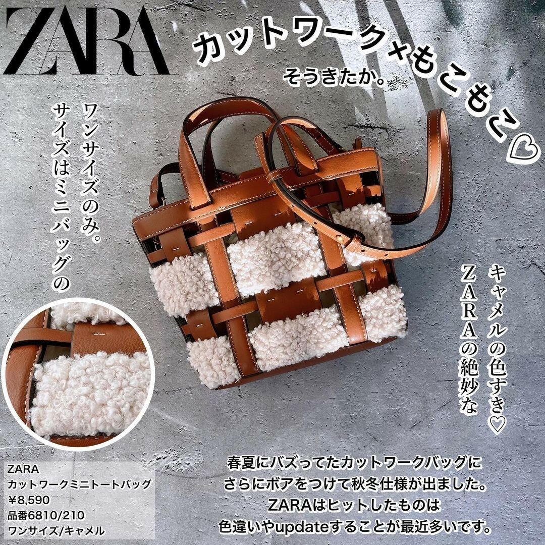 ZARA - ZARA カットワーク ミニトートバッグの通販 by ZARA - ZARA カットワーク ミニトートバッグの通販 by