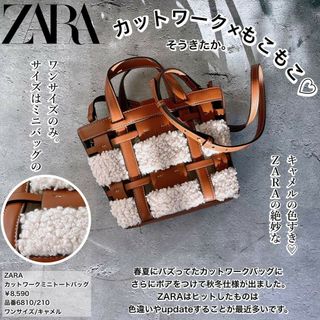 ZARA - ZARA カットワーク ミニトートバッグの通販 by ZARA - ZARA カットワーク ミニトートバッグの通販 by