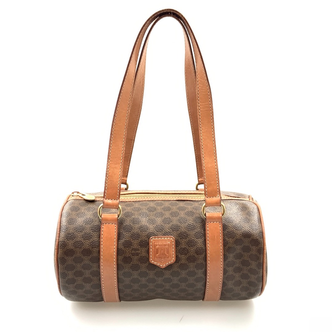 CELINE - 〇〇CELINE セリーヌ マカダム柄 ミニボストンバッグ CELINE - 〇〇CELINE セリーヌ マカダム柄 ミニボストンバッグ