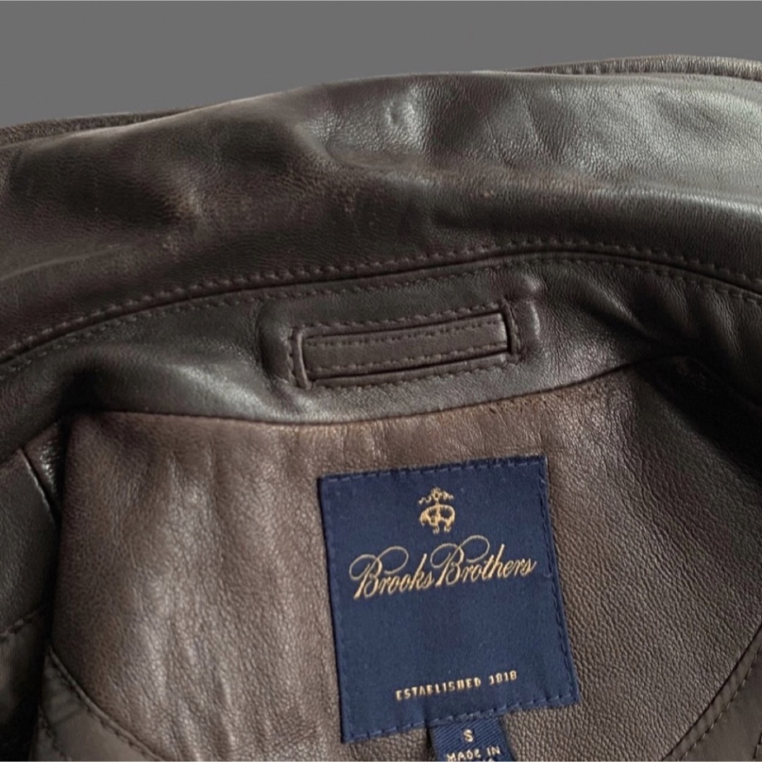 Brooks Brothers S シングルレザージャケット VINTAGE Brooks Brothers S シングルレザージャケット VINTAGE