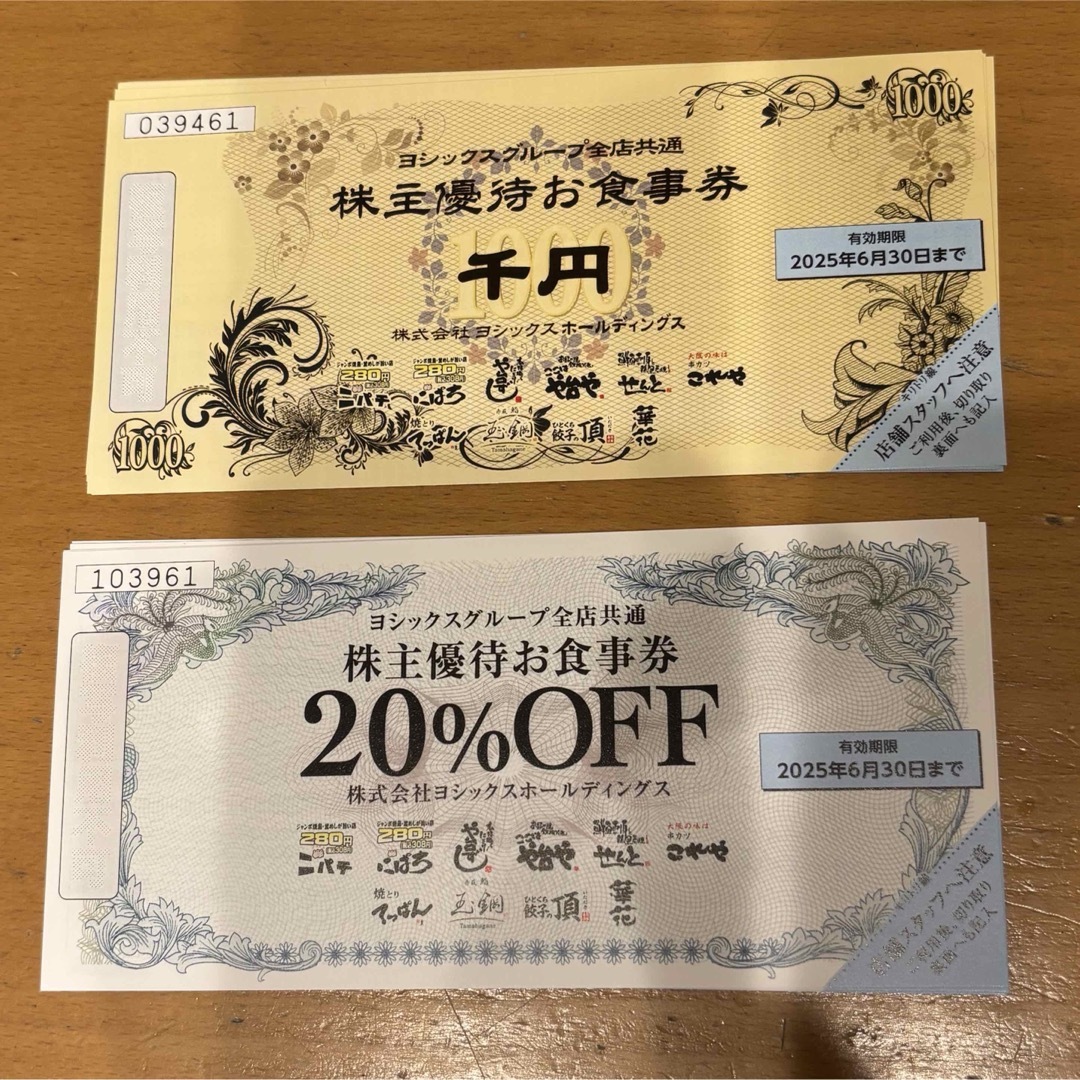 ヨシックス 株主優待 10,000円+20%OFF券 優待券/割引券 ヨシックス 株主優待 10,000円+20%OFF券 優待券/割引券