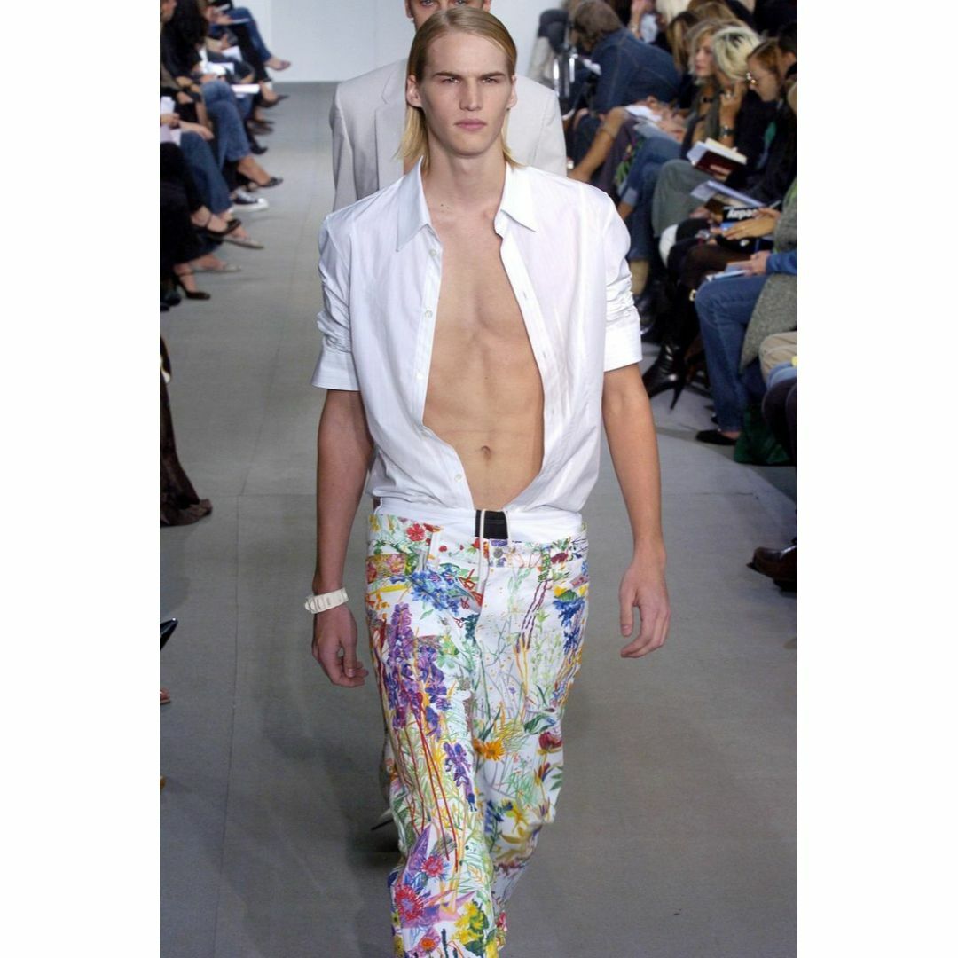 HELMUT LANG - 希少 美品05SS HELMUT LANG フラワーペイント HELMUT LANG - 希少 美品05SS HELMUT LANG フラワーペイント