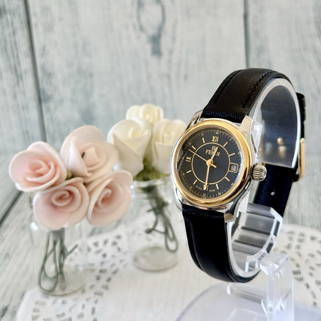 FENDI - 【電池交換済】FENDI フェンディ 腕時計 210L ブラック FENDI - 【電池交換済】FENDI フェンディ 腕時計 210L ブラック