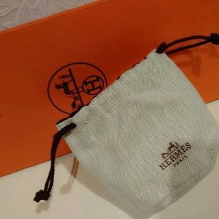 エルメス(Hermes)のHERMES 巾着 ポーチ 保存袋 【 正規 】【 非売品 】 (ポーチ)