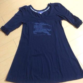 バーバリー(BURBERRY)のBUR BERRY BLUE ワンピース(ミニワンピース)