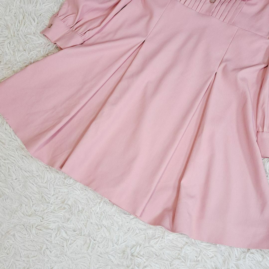 美品✨ミュウミュウ 襟付きフリルプリーツワンピース Aライン 美品✨ミュウミュウ 襟付きフリルプリーツワンピース Aライン