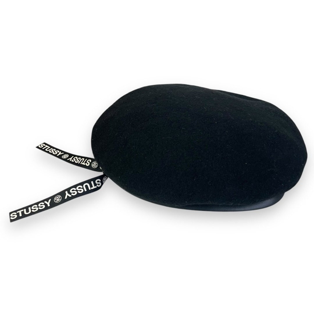 STUSSY - 美品 STUSSY ステューシー ロゴリボン ベレー帽 帽子 STUSSY - 美品 STUSSY ステューシー ロゴリボン ベレー帽 帽子