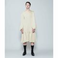 【OFF WHITE】【M(38)】<6(ROKU)>サテン ボリューム ワンピース