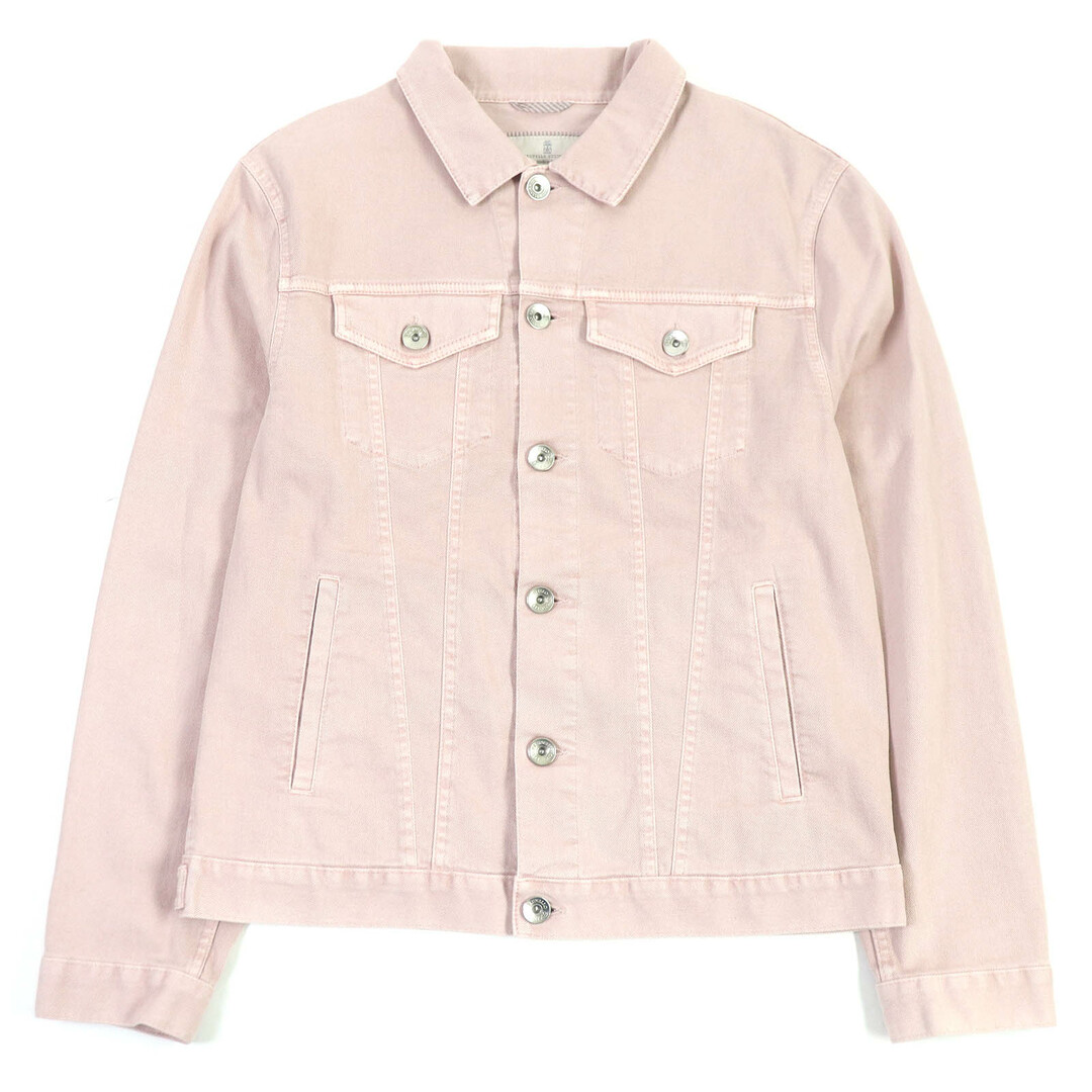 BRUNELLO CUCINELLI - 美品□Brunello Cucinelli ブルネロクチネリ コットン トラッカージャケット デニムジャケット ジージャン ピンク 50 イタリア製 正規品 メンズ