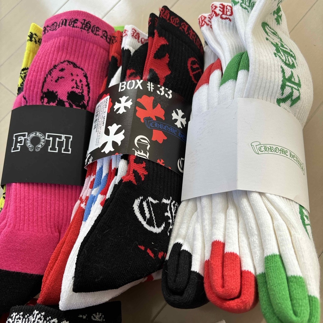 CHROME HEARTS SOX 白x緑 LARGEクロムハーツ 靴下ソックス CHROME HEARTS SOX 白x緑 LARGEクロムハーツ 靴下ソックス