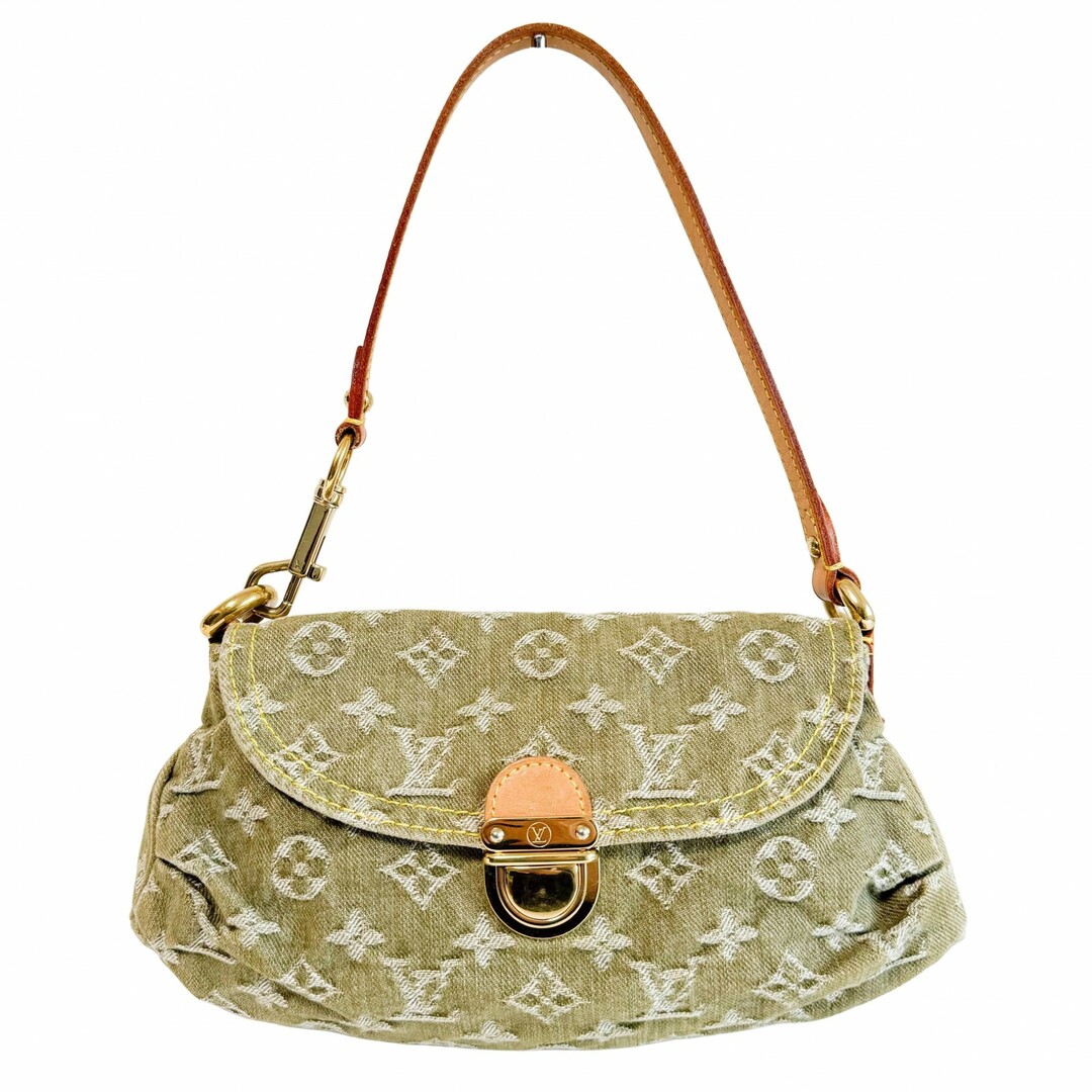LOUIS VUITTON - 【LOUIS VUITTON / ルイ・ヴィトン】LV ミニプリティ OA0026 モノグラム・デニム グリーン