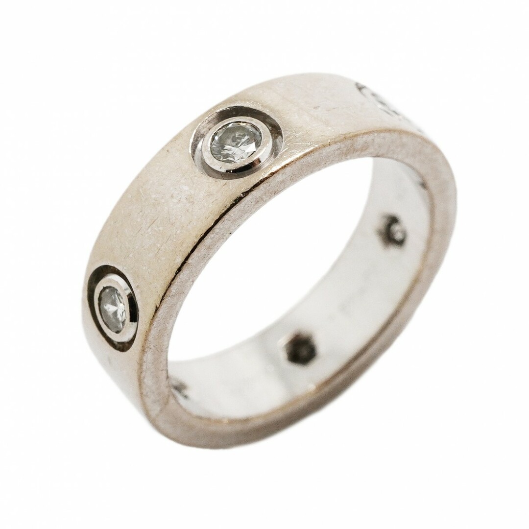Cartier - 【4jtb279】カルティエ リング ラブ フルダイヤ K18WG ホワイトゴールド ダイヤモンド ＃50【中古】レディース