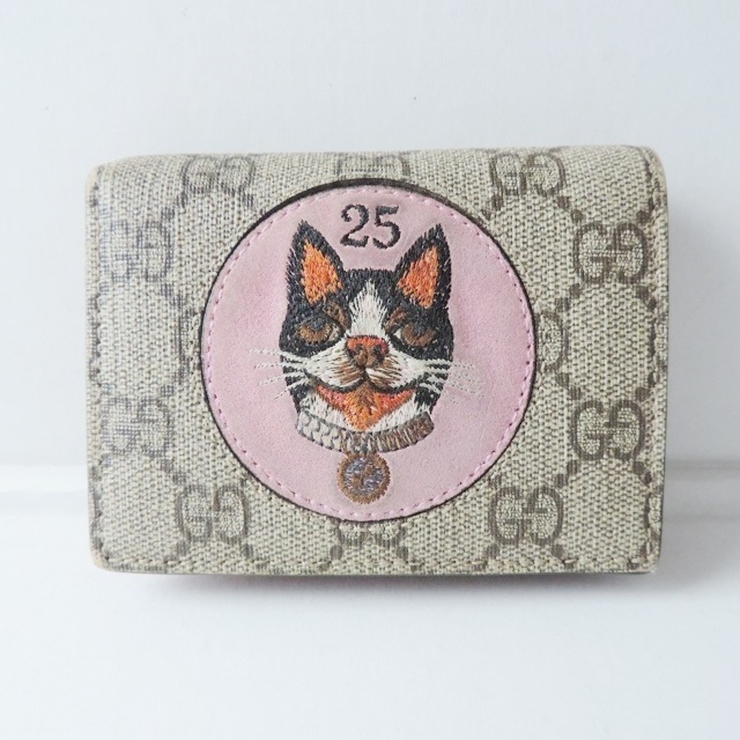 GUCCI(グッチ) 2つ折り財布 GGスプリーム ボスコ アップリケ GUCCI(グッチ) 2つ折り財布 GGスプリーム ボスコ アップリケ