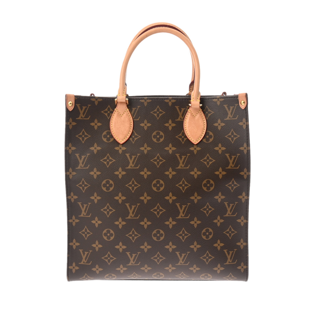 LOUIS VUITTON - ルイヴィトン モノグラム サックプラ PM 2WAY トートバッグ ブラウ