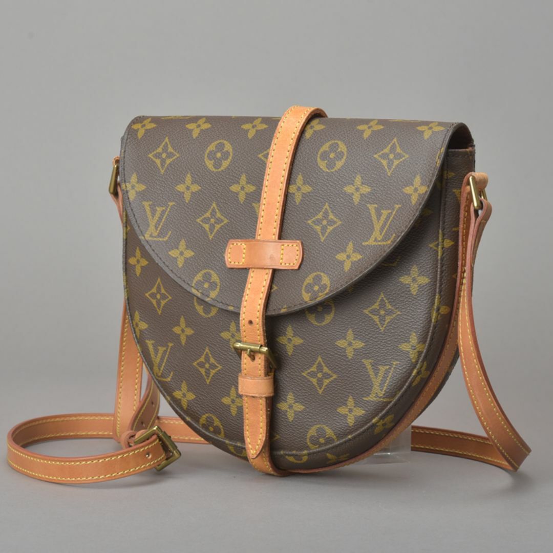LOUIS VUITTON - ルイヴィトン☆シャンティMMショルダーバッグ モノグラム ポケットベタ無し 鞄