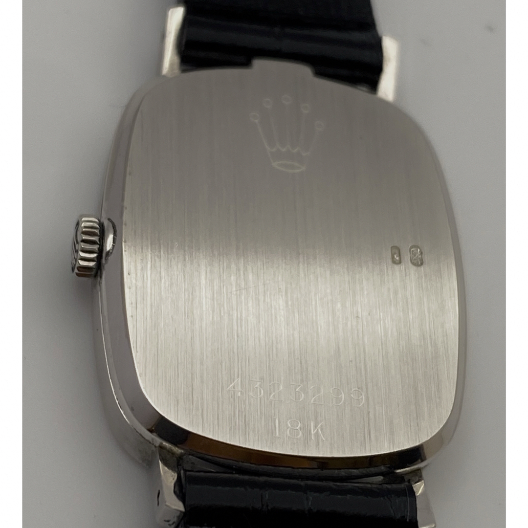 ROLEX - 美品 ロレックス WG 4111 チェリーニ 手巻 ブルー文字盤 ROLEX - 美品 ロレックス WG 4111 チェリーニ 手巻 ブルー文字盤
