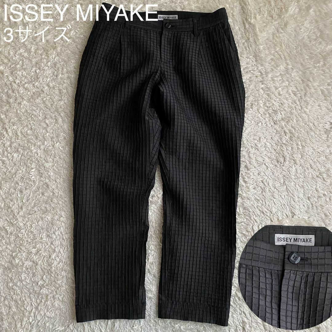ISSEY MIYAKE - ☆極美品 イッセイミヤケ スラックス ジャガード ISSEY MIYAKE - ☆極美品 イッセイミヤケ スラックス ジャガード