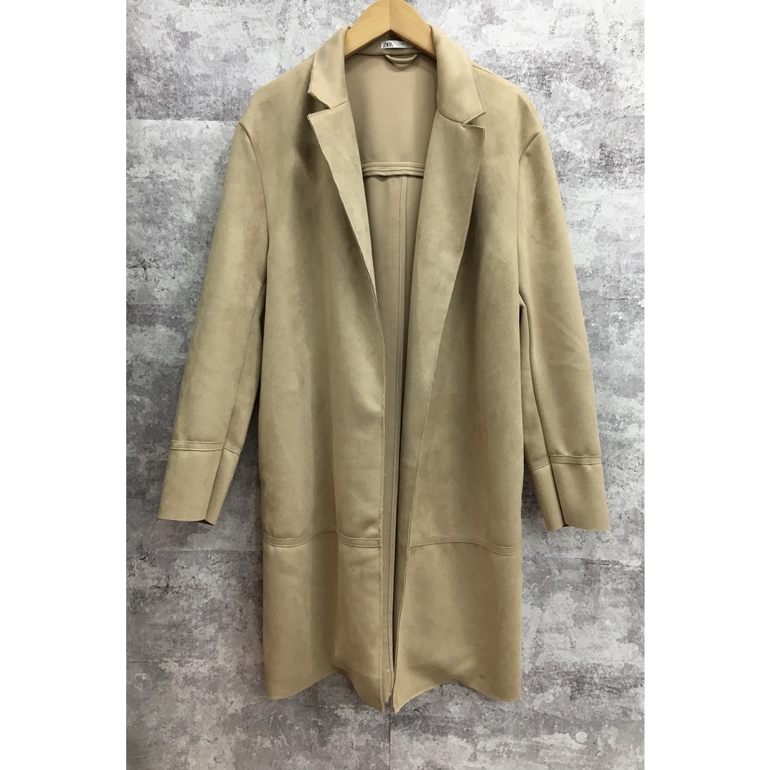 ZARA - ZARA ザラ フェイクスエード ロングコート【4435-004】の ZARA - ZARA ザラ フェイクスエード ロングコート【4435-004】の