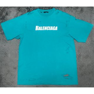 BALENCIAGA(Tシャツ/カットソー(半袖/袖なし) ・ グリーン BALENCIAGA(Tシャツ/カットソー(半袖/袖なし) ・ グリーン