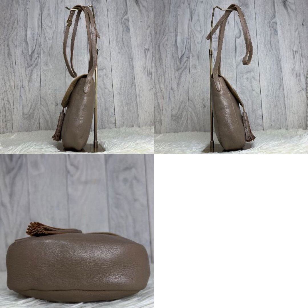 IL BISONTE - 人気♡グレージュ♡美品♡イルビゾンテ レザー IL BISONTE - 人気♡グレージュ♡美品♡イルビゾンテ レザー