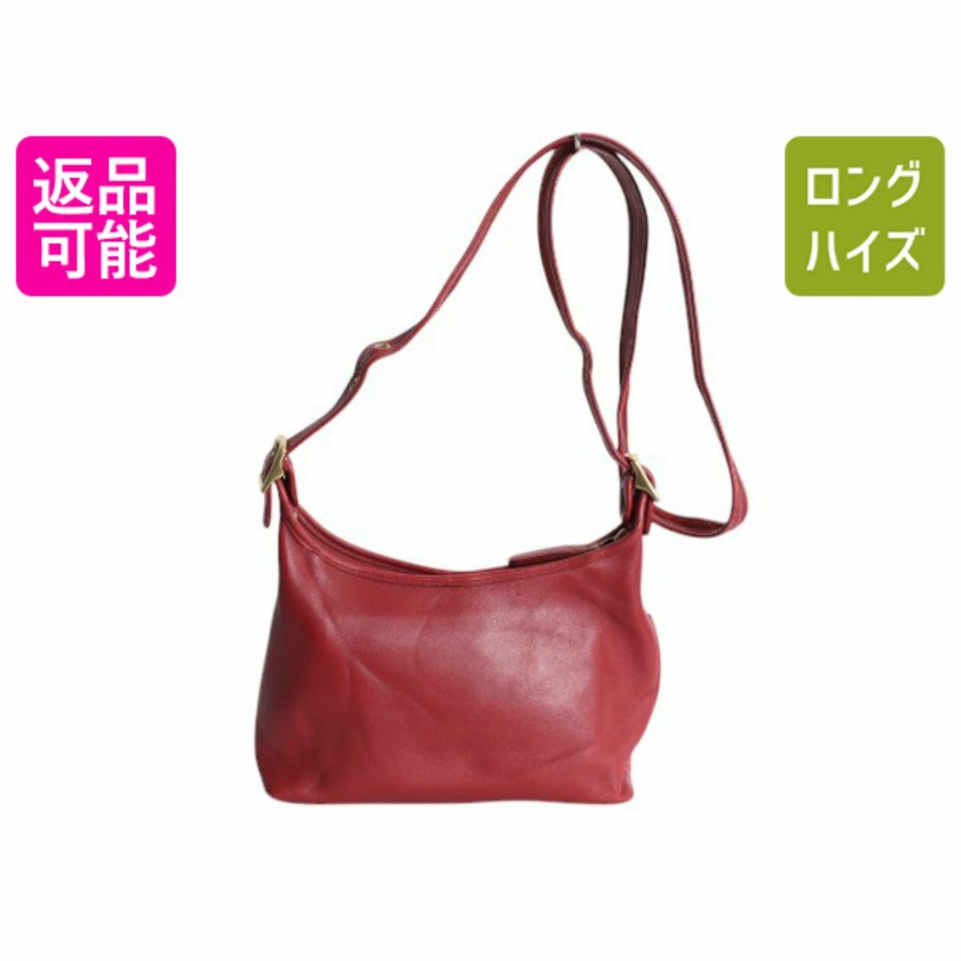 COACH - オールドコーチ 本革 レザー ミニ ショルダー バッグ 赤 COACH - オールドコーチ 本革 レザー ミニ ショルダー バッグ 赤