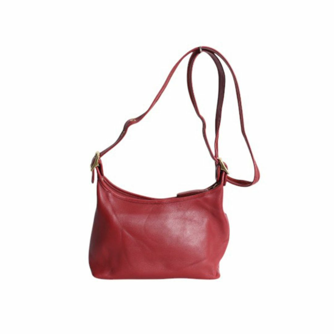 COACH - オールドコーチ 本革 レザー ミニ ショルダー バッグ 赤 COACH - オールドコーチ 本革 レザー ミニ ショルダー バッグ 赤