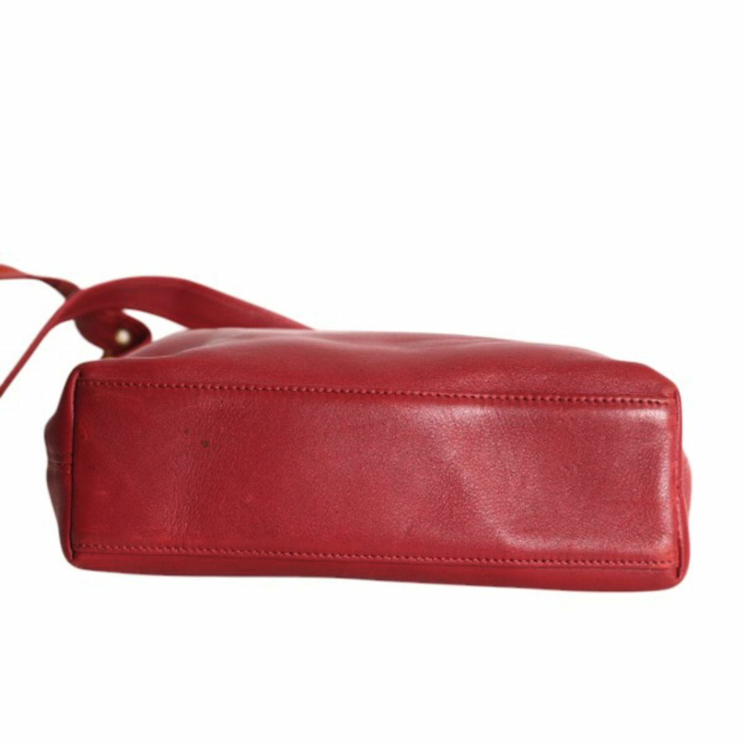 COACH - オールドコーチ 本革 レザー ミニ ショルダー バッグ 赤 COACH - オールドコーチ 本革 レザー ミニ ショルダー バッグ 赤