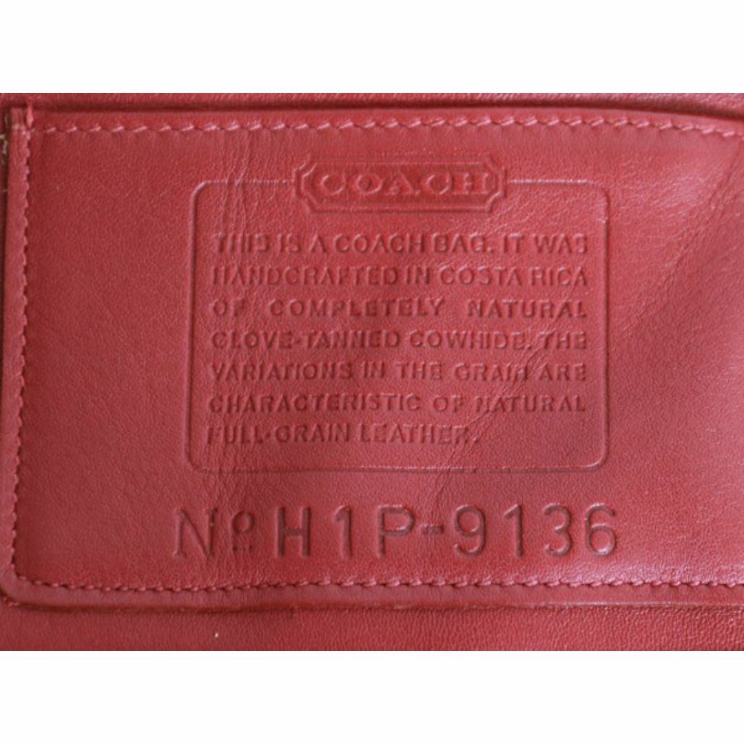 COACH - オールドコーチ 本革 レザー ミニ ショルダー バッグ 赤 COACH - オールドコーチ 本革 レザー ミニ ショルダー バッグ 赤