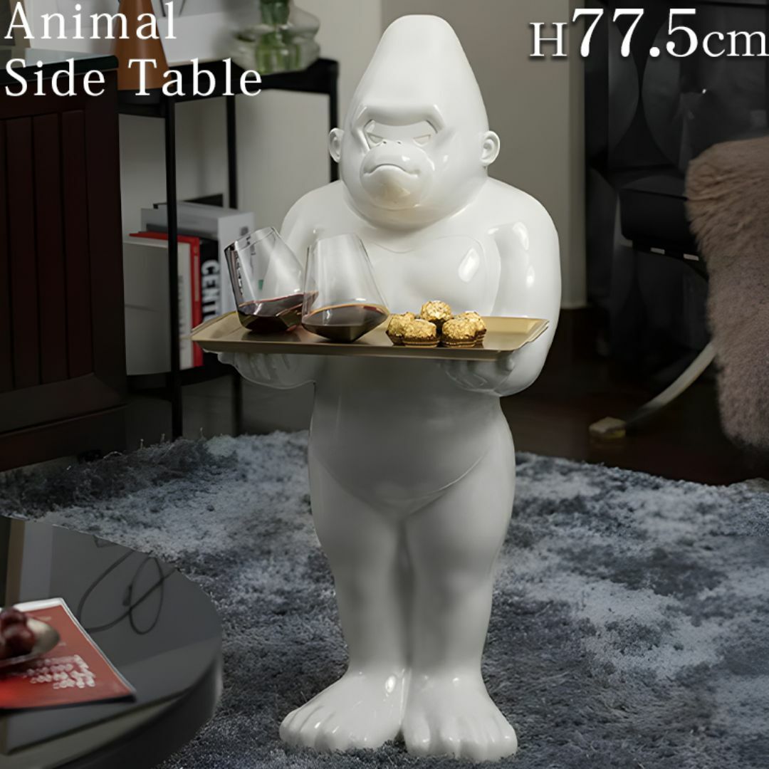 サイドテーブル おしゃれ アニマル 動物 ソファ横 北欧 UT-27WH サイドテーブル おしゃれ アニマル 動物 ソファ横 北欧 UT-27WH