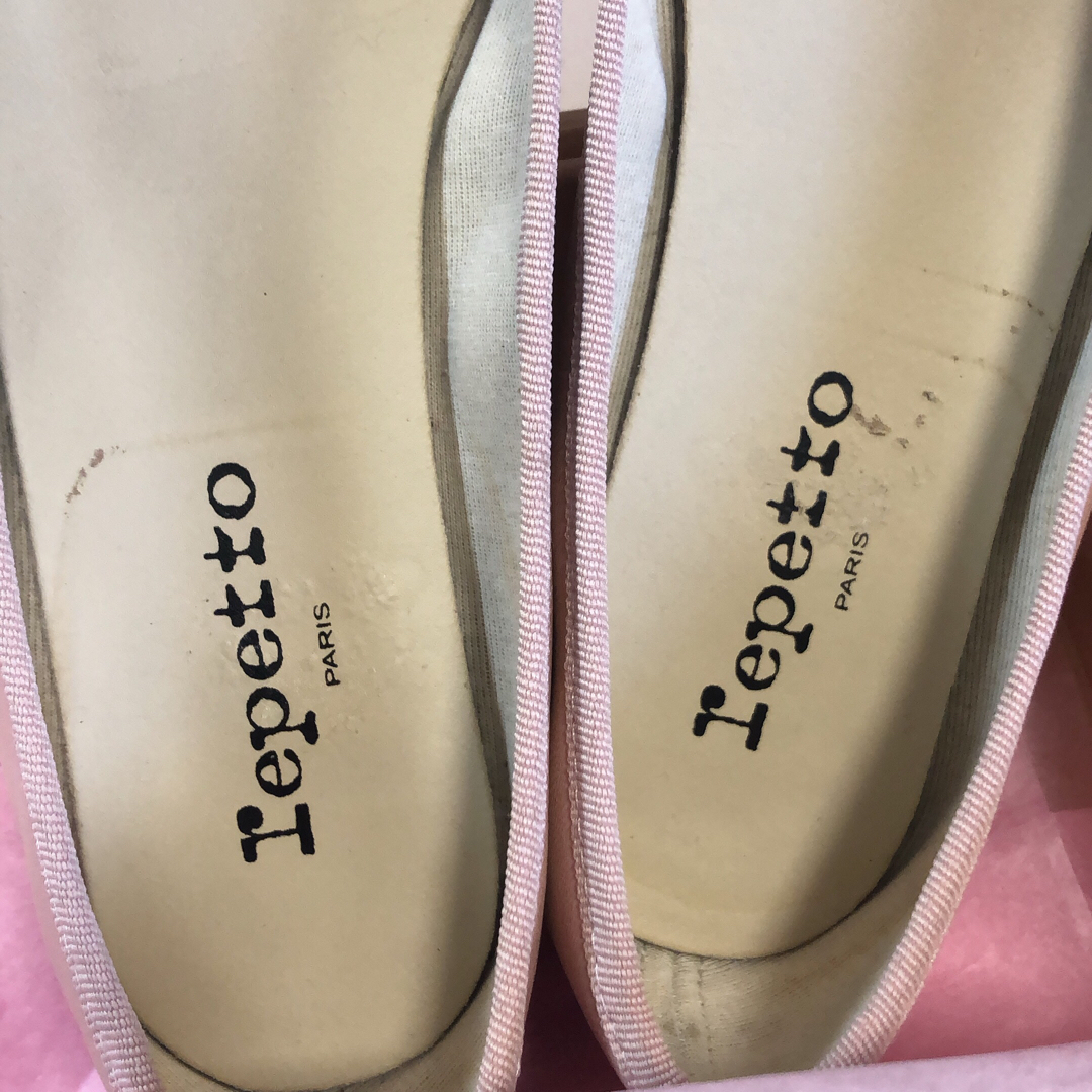 Repetto amande バレエシューズ ピンクベージュ フラット 39 Repetto amande バレエシューズ ピンクベージュ フラット 39