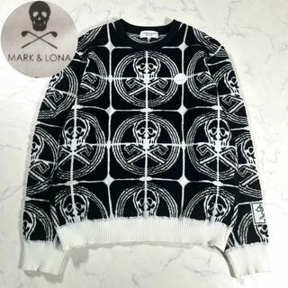 MARK & LONA ゴルフ セーター ぬるく 38 ネイビー MARK & LONA ゴルフ セーター ぬるく 38 ネイビー