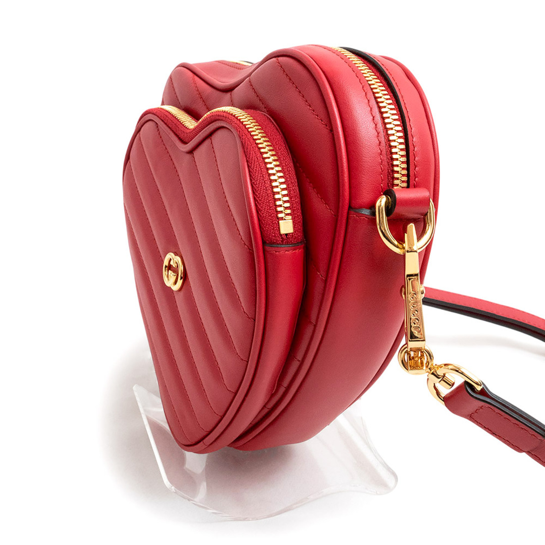 GUCCI - グッチ インターロッキングG ハート ショルダーバッグ GUCCI - グッチ インターロッキングG ハート ショルダーバッグ