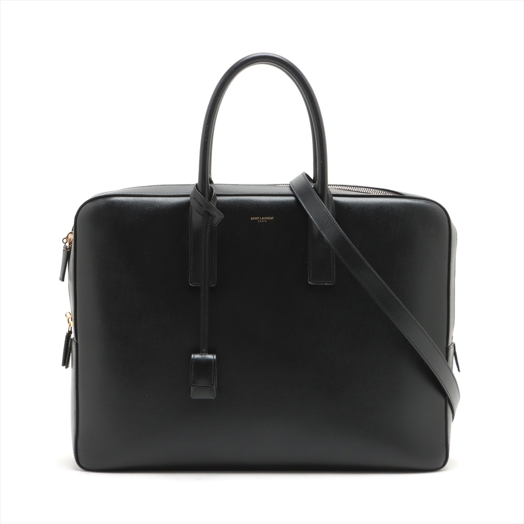 SAINT LAURENT - サンローランパリ クラシックミュージアム レザー  ブラック メンズ ビジ