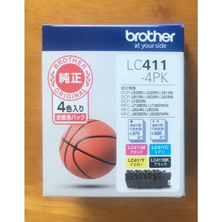 ブラザー(brother)のブラザー純正インクカートリッジ　LC411 ４色セット 新品(PC周辺機器)