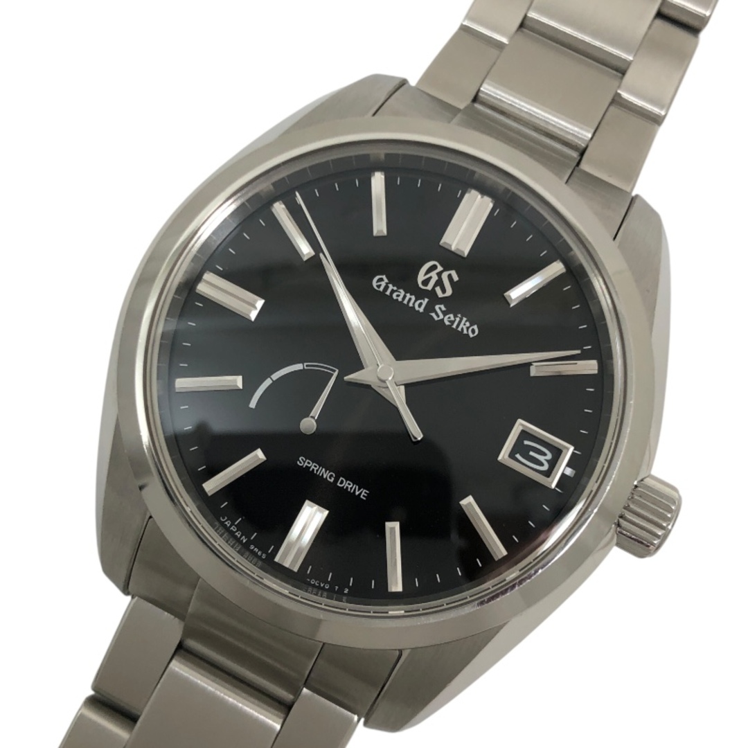 SEIKO - 　セイコー SEIKO Grand Seiko ヘリテージコレクション スプリングドライブ SBGA467 ブラック SS メンズ 腕時計