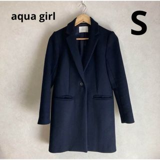 aquagirl - aquagirl アクアガール ウール混 チェスター コート aquagirl - aquagirl アクアガール ウール混 チェスター コート