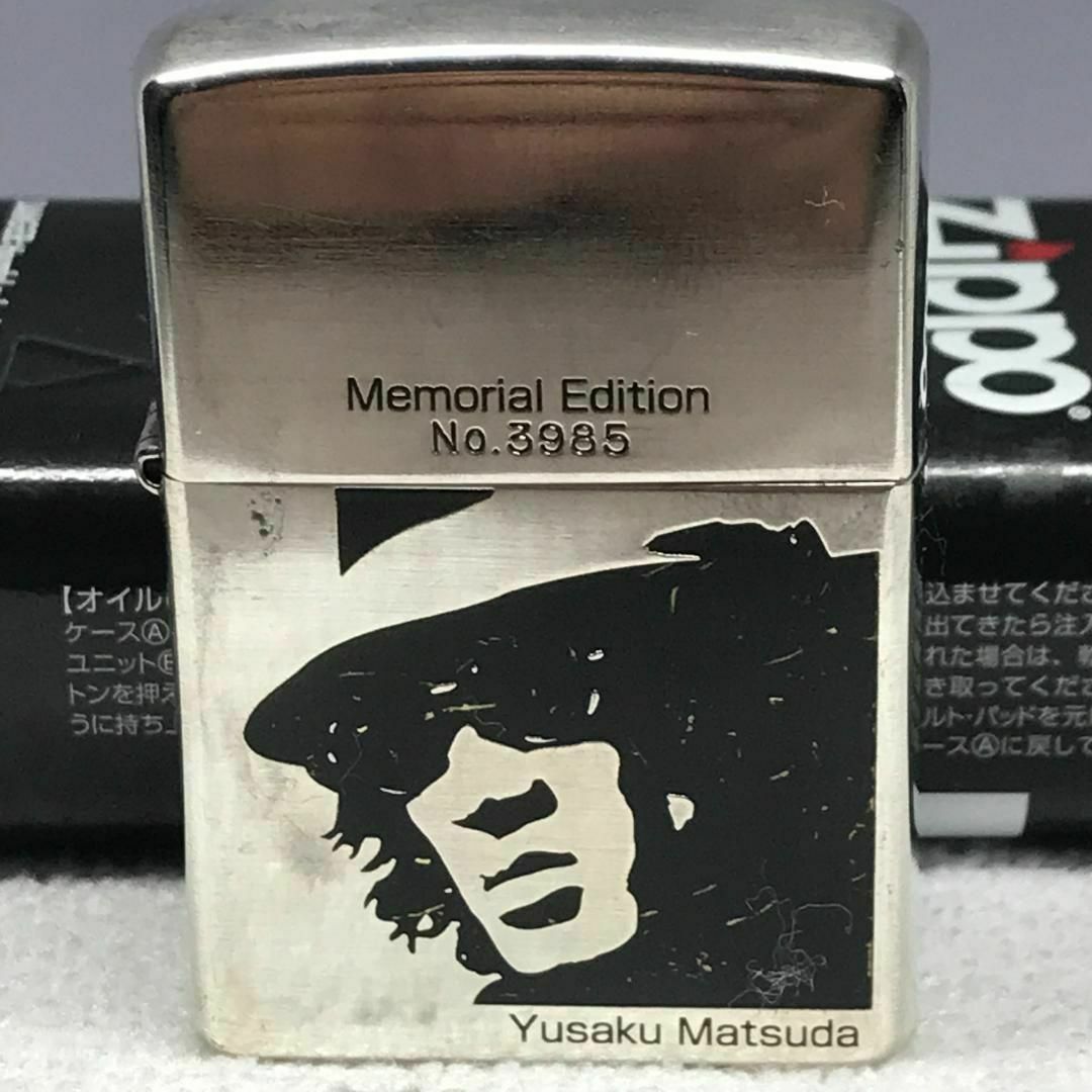 ZIPPO - ☆ ZIPPO ライター☆ 松田優作 No.3985 箱付き 着火確認 ZIPPO - ☆ ZIPPO ライター☆ 松田優作 No.3985 箱付き 着火確認