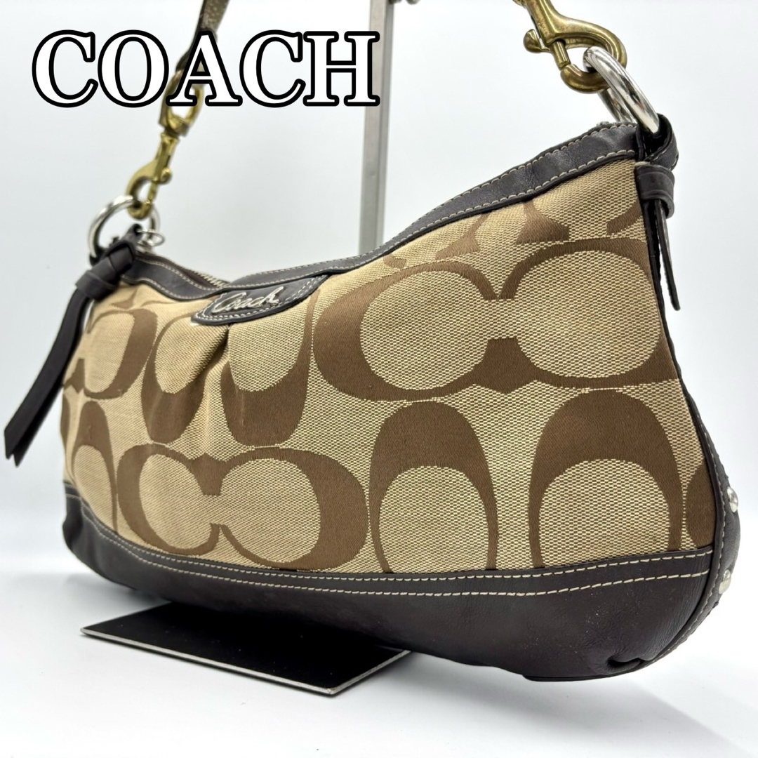 COACH - 美品 COACH コーチ ワンショルダーバッグ シグネチャー COACH - 美品 COACH コーチ ワンショルダーバッグ シグネチャー