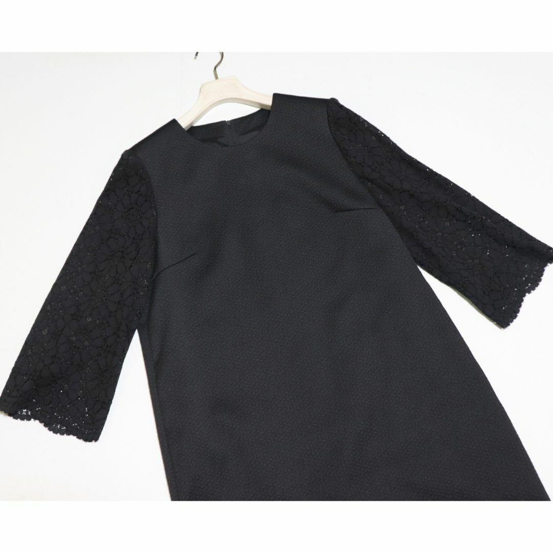 84,700円新品【レリアン】袖レース切替 ワンピース 黒 13 84,700円新品【レリアン】袖レース切替 ワンピース 黒 13